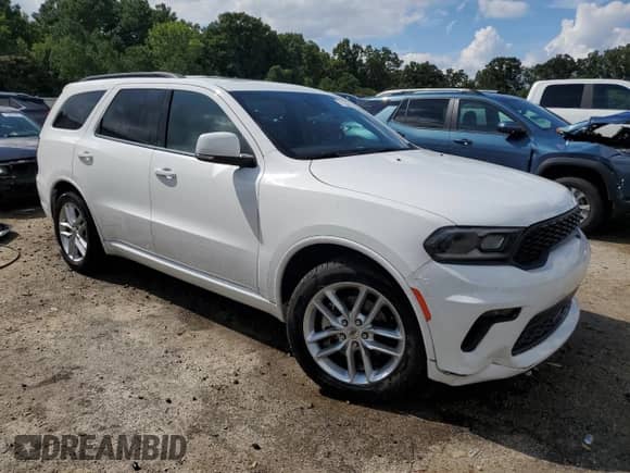 2022 Dodge Durango GT Plus with VIN 1C4RDHDG2NC218223, listed as a Copart auction lot 68111005 with 50,448 mi miles and Clean title. Bid and sale history available at DreamBid. Image 4.