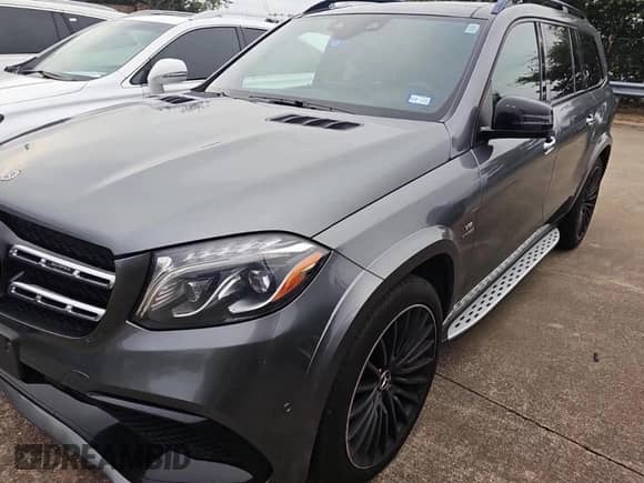 2019 Mercedes-Benz GLS 63 AMG z VIN 4JGDF7FE8KB219514, wystawiony jako Copart lot #62428725 z przebiegiem 206 264 mil mil oraz Czysty tytuł • Clean title. Historia ofert i sprzedaży dostępna na DreamBid. Obrazek 1.