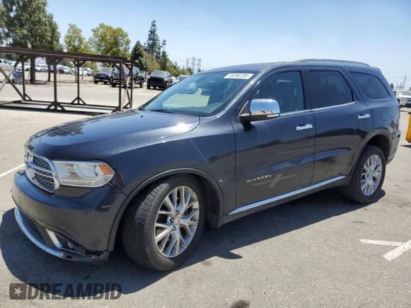 2014 Dodge Durango Citadel z VIN 1C4SDJET1EC594240, wystawiony jako Copart lot #58090285 z przebiegiem 160 027 mil mil oraz Szkoda całkowita • Salvage title. Historia ofert i sprzedaży dostępna na DreamBid. Obrazek 1.