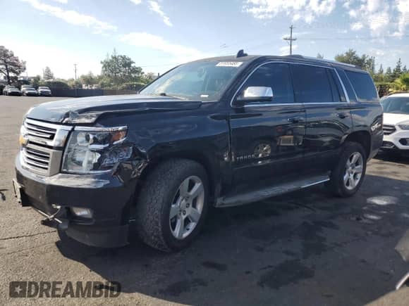 2016 Chevrolet Tahoe LTZ with VIN 1GNSKCKC9GR117682, listed as a Copart auction lot 81855485 with 72,507 mi miles and Salvage title. Bid and sale history available at DreamBid. Image 1.