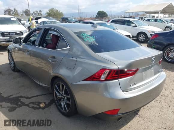 2015 Lexus IS 250 with VIN JTHBF1D27F5066208, listed as a IAAI auction lot 43189541 with 127,311 mi miles and . Bid and sale history available at DreamBid. Image 3.
