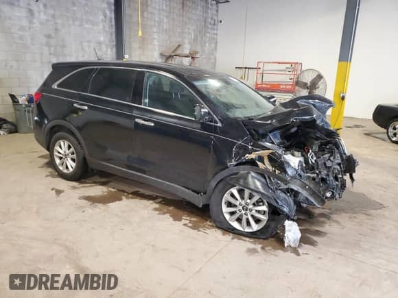 2019 Kia Sorento LX with VIN 5XYPG4A38KG582341, listed as a Copart auction lot 70583675 with Not provided miles and Salvage title. Bid and sale history available at DreamBid. Image 4.