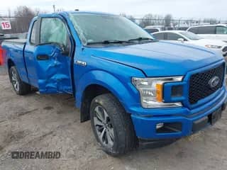 2019 Ford F-150 XL with VIN 1FTEX1EP4KKC64228, listed as a IAAI auction lot 42061398 with 66,919 mi miles and . Bid and sale history available at DreamBid. Image 1.