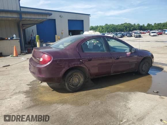 2000 Dodge Neon Highline with VIN 1B3ES46C3YD800905, listed as a Copart auction lot 62514185 with 121,216 mi miles and Salvage title. Bid and sale history available at DreamBid. Image 3.