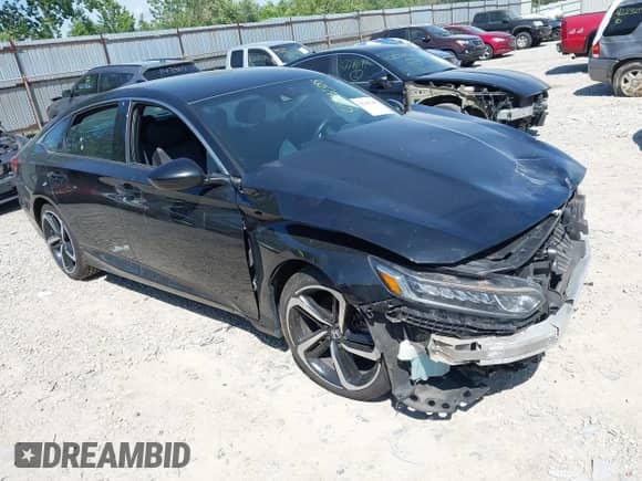 2018 Honda Accord Sport with VIN 1HGCV1E31JA003705, listed as a IAAI auction lot 42281388 with 105,000 mi miles and . Bid and sale history available at DreamBid. Image 1.