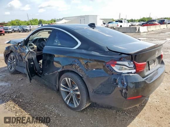 2020 BMW 4 Series 430i with VIN WBA4W3C02LFH18874, listed as a Copart auction lot 60574835 with 104,391 mi miles and Salvage title. Bid and sale history available at DreamBid. Image 2.