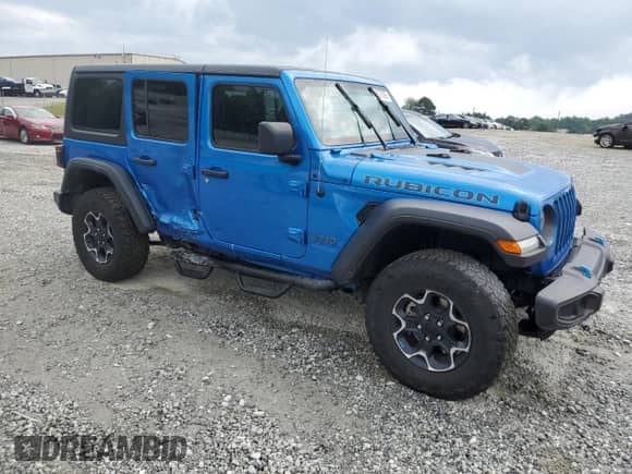 2022 Jeep Wrangler Unlimited Rubicon с VIN 1C4JJXR64NW275392, выставлен на аукционе Copart как лот 55037595 с пробегом 22 174 миль миль и Списание • Salvage title. История ставок и продаж доступна на DreamBid. Изображение 4.