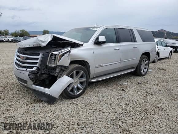 2016 Cadillac Escalade ESV Luxury Collection z VIN 1GYS4HKJ9GR117769, wystawiony jako Copart lot #81606115 z przebiegiem 41 757 mil mil oraz Szkoda całkowita • Salvage title. Historia ofert i sprzedaży dostępna na DreamBid. Obrazek 1.