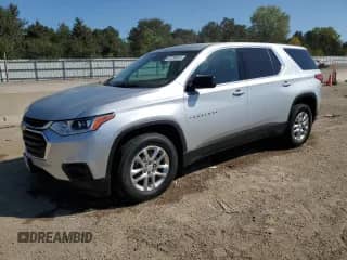 2020 Chevrolet Traverse LS с VIN 1GNERFKW1LJ267282, выставлен на аукционе Copart как лот 83796645 с пробегом 105 359 миль миль и Списание • Salvage title. История ставок и продаж доступна на DreamBid. Изображение 1.