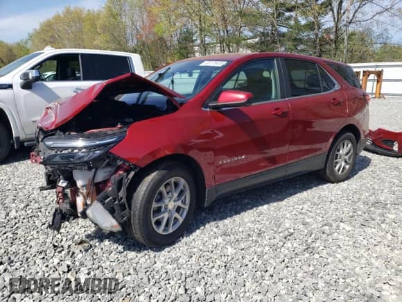 2023 Chevrolet Equinox LT с VIN 3GNAXKEG7PS135973, выставлен на аукционе Copart как лот 55175455 с пробегом 54 805 миль миль и На запчасти • Non repairable. История ставок и продаж доступна на DreamBid. Изображение 1.