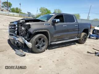 2019 GMC Sierra 1500 SLT with VIN 1GTU9DED2KZ293943, listed as a Copart auction lot 56325365 with 76,532 mi miles and Salvage title. Bid and sale history available at DreamBid. Image 1.