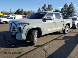 2025 Toyota Tundra 1794 Edition with VIN 5TFMA5DB4SX267367, listed as a Copart auction lot 43835255 with 1,146 mi miles and Salvage title. Bid and sale history available at DreamBid. Image 1.