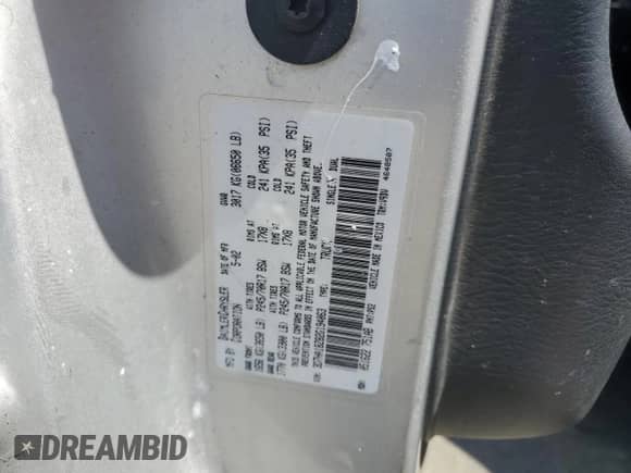 2002 Dodge 1500 с VIN 3D7HA18Z82G194063, выставлен на аукционе Copart как лот 53924255 с пробегом 209 396 миль миль и Чистый • Clean title. История ставок и продаж доступна на DreamBid. Изображение 12.