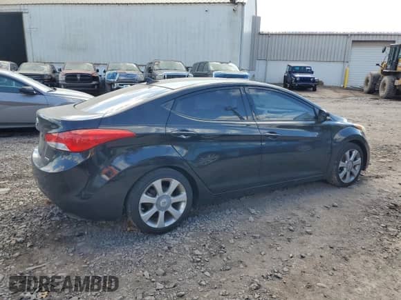 2013 Hyundai Elantra Limited with VIN 5NPDH4AE2DH454982, listed as a Copart auction lot 89519015 with 152,322 mi miles and Salvage title. Bid and sale history available at DreamBid. Image 3.