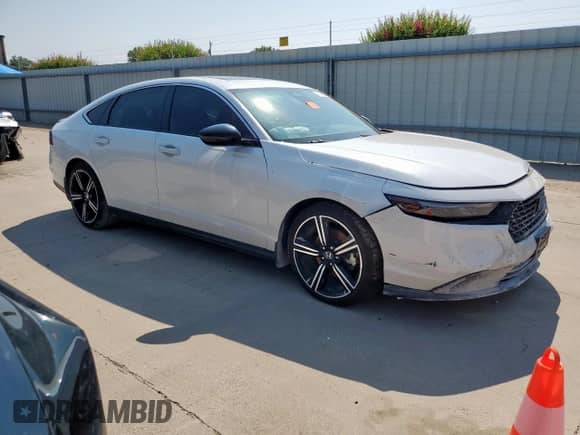 2024 Honda Accord Sport with VIN 1HGCY2F58RA010093, listed as a Copart auction lot 71746535 with 42,970 mi miles and Salvage title. Bid and sale history available at DreamBid. Image 4.