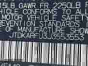 2018 Toyota Prius Two Eco z VIN JTDKARFU3J3553553, wystawiony jako IAAI lot #43484932 z przebiegiem 185 238 mil mil oraz . Historia ofert i sprzedaży dostępna na DreamBid. Obrazek 9.