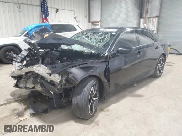 2018 Honda Accord Sport z VIN 1HGCV2F33JA047175, wystawiony jako Copart lot #47427185 z przebiegiem 79 004 mil mil oraz Szkoda całkowita • Salvage title. Historia ofert i sprzedaży dostępna na DreamBid. Obrazek 1.
