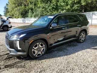 2025 Hyundai Palisade SEL Premium with VIN KM8R44GE6SU945921, listed as a Copart auction lot 81990825 with 1,702 mi miles and Salvage title. Bid and sale history available at DreamBid. Image 1.