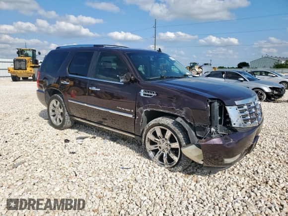 2009 Cadillac Escalade with VIN 1GYFK23259R221884, listed as a Copart auction lot 58848375 with 173,556 mi miles and Salvage title. Bid and sale history available at DreamBid. Image 4.