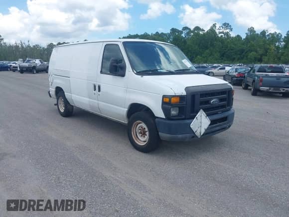 2010 Ford Econoline Cargo Commercial with VIN 1FTNE1EWXADA91492, listed as a IAAI auction lot 42707525 with 435,844 mi miles and . Bid and sale history available at DreamBid. Image 1.