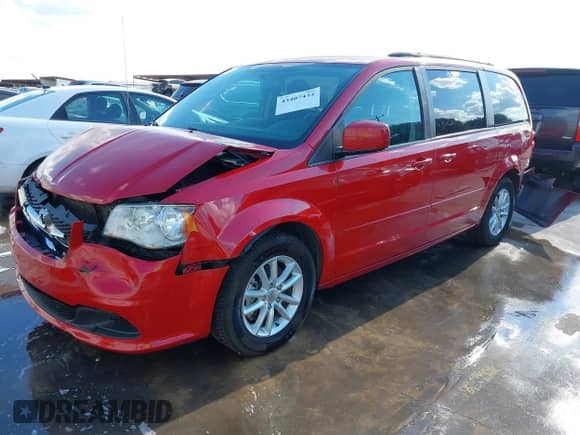 2015 Dodge Grand Caravan SXT with VIN 2C4RDGCG4FR585175, listed as a IAAI auction lot 43407444 with 104,404 mi miles and . Bid and sale history available at DreamBid. Image 2.
