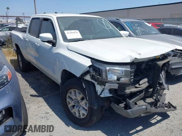 2023 Nissan Frontier SV with VIN 1N6ED1FKXPN650697, listed as a IAAI auction lot 42289020 with 19,715 mi miles and . Bid and sale history available at DreamBid. Image 1.