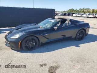 2018 Chevrolet Corvette 1LT z VIN 1G1YB2D75J5105355, wystawiony jako Copart lot #84222605 z przebiegiem 53 804 mil mil oraz Czysty tytuł • Clean title. Historia ofert i sprzedaży dostępna na DreamBid. Obrazek 1.