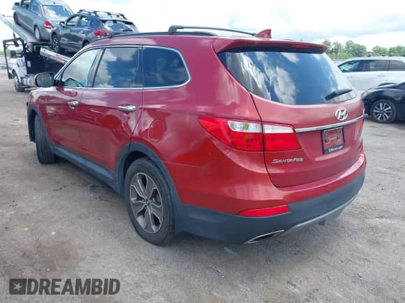 2014 Hyundai Santa Fe GLS z VIN KM8SNDHF5EU056182, wystawiony jako IAAI lot #42734360 z przebiegiem 113 214 mil mil oraz . Historia ofert i sprzedaży dostępna na DreamBid. Obrazek 3.