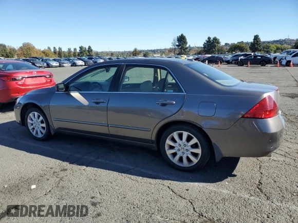 2007 Honda Accord EX-L with VIN 1HGCM66807A074672, listed as a Copart auction lot 85421675 with 143,200 mi miles and Clean title. Bid and sale history available at DreamBid. Image 2.