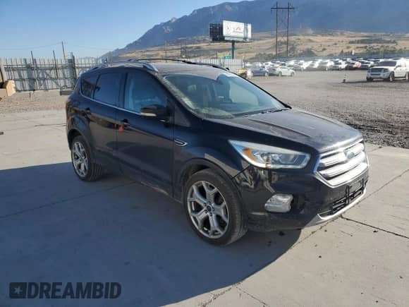 2017 Ford Escape Titanium with VIN 1FMCU9J91HUA78614, listed as a Copart auction lot 68865205 with 198,167 mi miles and Salvage title. Bid and sale history available at DreamBid. Image 4.