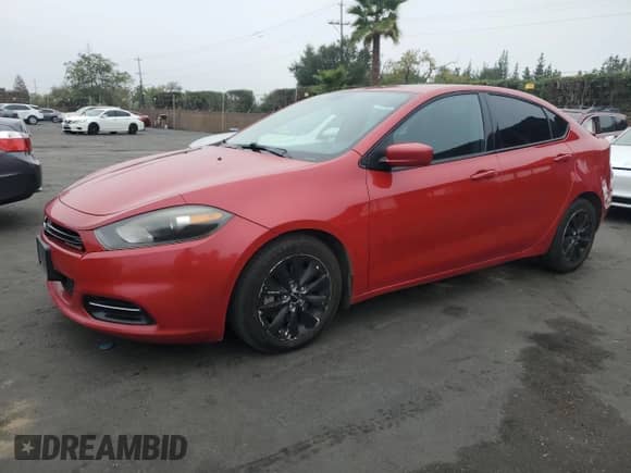 2014 Dodge Dart SXT with VIN 1C3CDFBB6ED743608, listed as a Copart auction lot 89515815 with 187,018 mi miles and Salvage title. Bid and sale history available at DreamBid. Image 1.