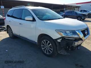 2013 Nissan Pathfinder S with VIN 5N1AR2MM9DC671220, listed as a IAAI auction lot 41419316 with 110,266 mi miles and . Bid and sale history available at DreamBid. Image 1.