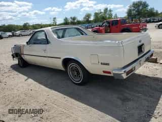 1983 Chevrolet El Camino с VIN 1GCCW8094DR284467, выставлен на аукционе Copart как лот 68342674 с пробегом Не указан миль и Списание • Salvage title. История ставок и продаж доступна на DreamBid. Изображение 2.
