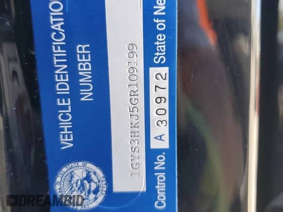 2016 Cadillac Escalade ESV Luxury Collection с VIN 1GYS3HKJ5GR109199, выставлен на аукционе Copart как лот 56944615 с пробегом 209 694 миль миль и Списание • Salvage title. История ставок и продаж доступна на DreamBid. Изображение 13.