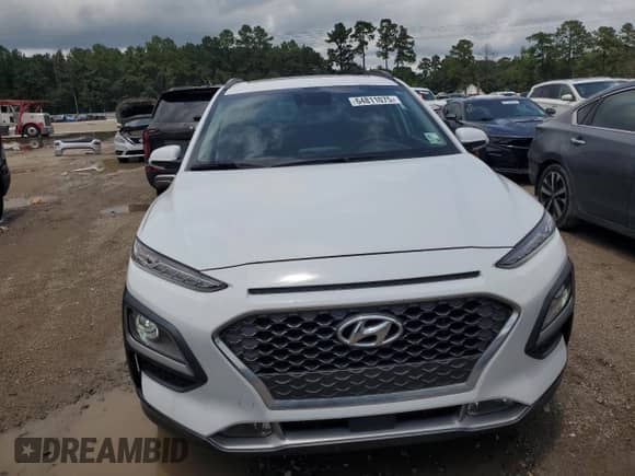 2021 Hyundai Kona Ultimate with VIN KM8K53A56MU664769, listed as a Copart auction lot 64811075 with 77,851 mi miles and Salvage title. Bid and sale history available at DreamBid. Image 5.