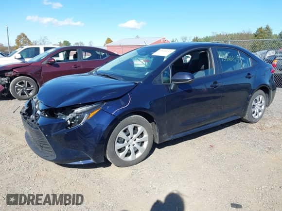2024 Toyota Corolla LE with VIN 5YFB4MDEXRP194131, listed as a IAAI auction lot 43526615 with 38,096 mi miles and . Bid and sale history available at DreamBid. Image 2.