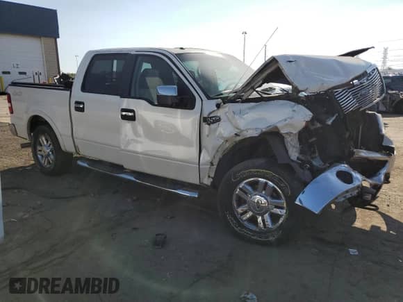 2008 Ford F-150 XLT with VIN 1FTPW14V88FA72615, listed as a Copart auction lot 80660905 with 271,433 mi miles and Salvage title. Bid and sale history available at DreamBid. Image 4.