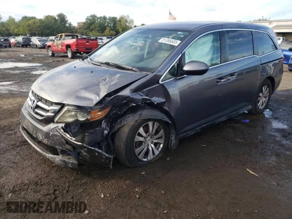 2014 Honda Odyssey EX с VIN 5FNRL5H49EB077588, выставлен на аукционе Copart как лот 81396605 с пробегом 114 776 миль миль и Списание • Salvage title. История ставок и продаж доступна на DreamBid. Изображение 1.