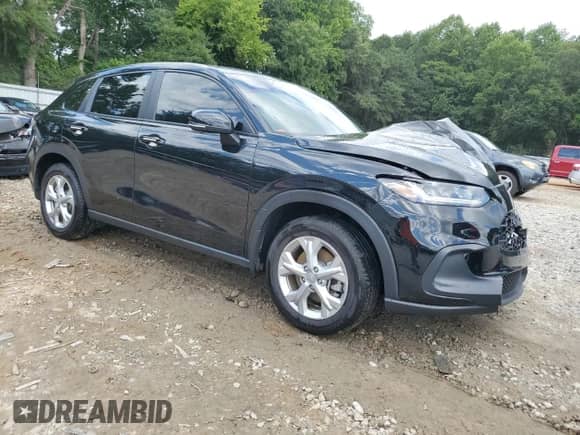 2025 Honda HR-V LX with VIN 3CZRZ1H34SM730599, listed as a Copart auction lot 67727875 with 17,472 mi miles and Salvage title. Bid and sale history available at DreamBid. Image 4.