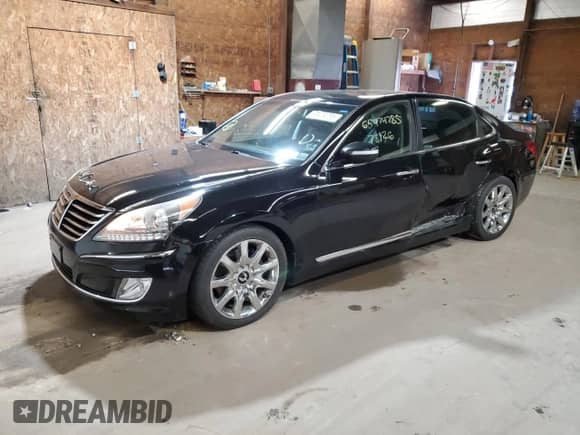 2011 Hyundai Equus Ultimate with VIN KMHGH4JF6BU036221, listed as a Copart auction lot 65474785 with 78,926 mi miles and Salvage title. Bid and sale history available at DreamBid. Image 1.