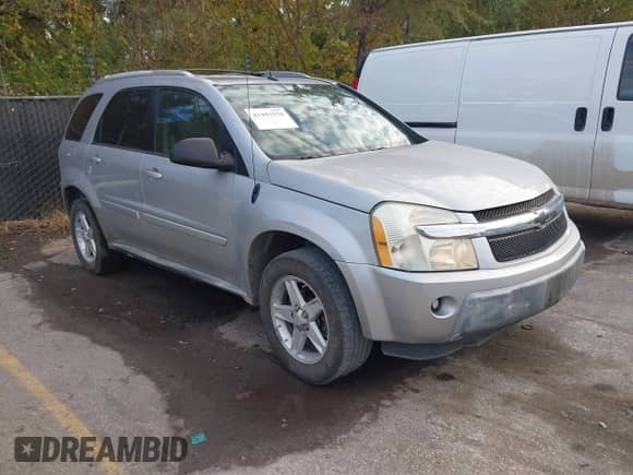 2005 Chevrolet Equinox LT z VIN 2CNDL73F856071202, wystawiony jako IAAI lot #43441558 z przebiegiem 123 909 mil mil oraz . Historia ofert i sprzedaży dostępna na DreamBid. Obrazek 1.