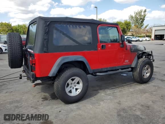 2006 Jeep Wrangler z VIN 1J4FA64S76P731038, wystawiony jako Copart lot #52329705 z przebiegiem Nie podano mil oraz Szkoda całkowita • Salvage title. Historia ofert i sprzedaży dostępna na DreamBid. Obrazek 3.