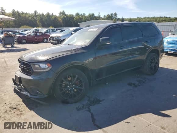 2016 Dodge Durango R/T with VIN 1C4SDJCT6GC352453, listed as a Copart auction lot 84751075 with 171,389 mi miles and Salvage title. Bid and sale history available at DreamBid. Image 1.