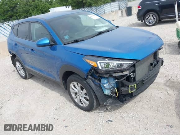 2019 Hyundai Tucson SE z VIN KM8J23A40KU886328, wystawiony jako IAAI lot #39500657 z przebiegiem 56 117 mil mil oraz . Historia ofert i sprzedaży dostępna na DreamBid. Obrazek 1.