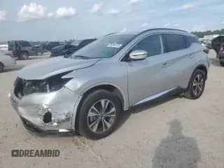 2023 Nissan Murano SV with VIN 5N1AZ2BS1PC110693, listed as a Copart auction lot 90286135 with 33,141 mi miles and Salvage title. Bid and sale history available at DreamBid. Image 1.
