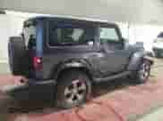 2018 Jeep Wrangler Sahara with VIN 1C4AJWBG3JL909722, listed as a Copart auction lot 50486925 with 45,104 mi miles and Salvage title. Bid and sale history available at DreamBid. Image 3.