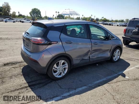 2023 Chevrolet Bolt EV 1LT with VIN 1G1FW6S06P4196000, listed as a Copart auction lot 82092375 with 43,061 mi miles and Salvage title. Bid and sale history available at DreamBid. Image 3.