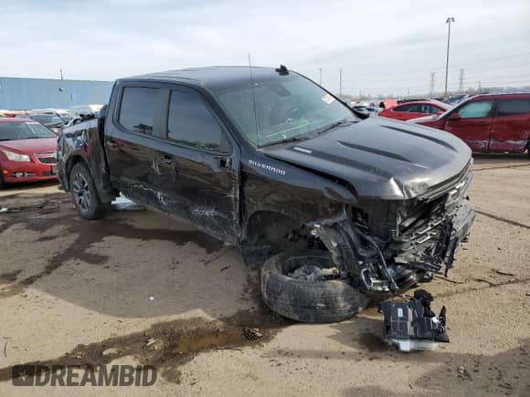 2022 Chevrolet Silverado 1500 RST z VIN 1GCUDEET6NZ599205, wystawiony jako Copart lot #42735645 z przebiegiem Nie podano mil oraz Czysty tytuł • Clean title. Historia ofert i sprzedaży dostępna na DreamBid. Obrazek 4.