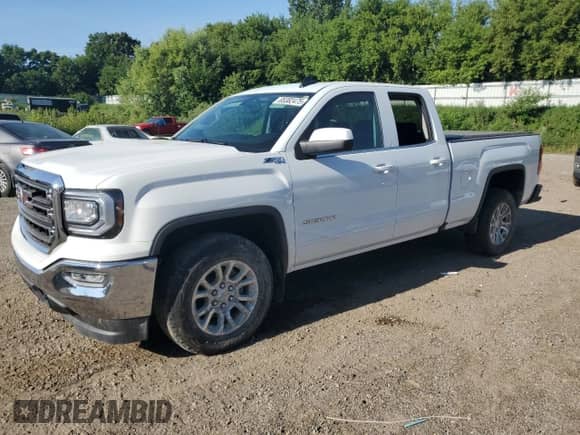2018 GMC Sierra 1500 SLE z VIN 2GTV2MECXJ1110666, wystawiony jako Copart lot #65382475 z przebiegiem Nie podano mil oraz Czysty tytuł • Clean title. Historia ofert i sprzedaży dostępna na DreamBid. Obrazek 1.