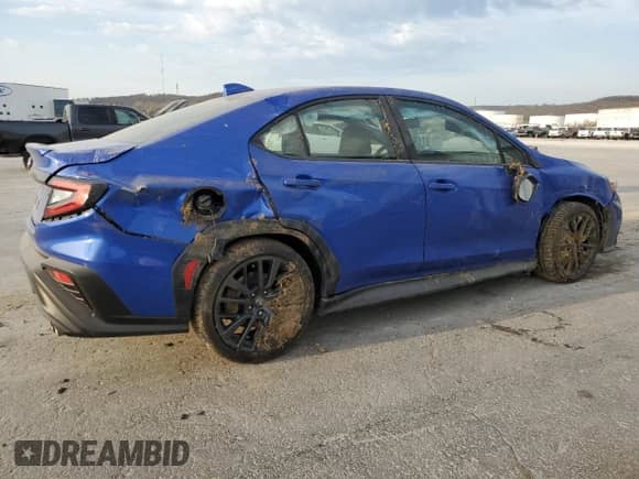 2024 Subaru WRX Premium with VIN JF1VBAH6XR9819451, listed as a Copart auction lot 50586305 with 2,337 mi miles and Salvage title. Bid and sale history available at DreamBid. Image 3.